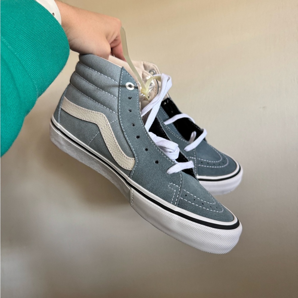 Vans Sk8-Hi Sneakers in Blue and White